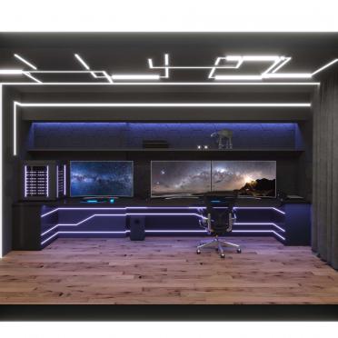Интерьер c подсветкой  смотреть на Basicdecor