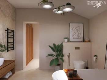 Интерьер ванной  смотреть на Basicdecor