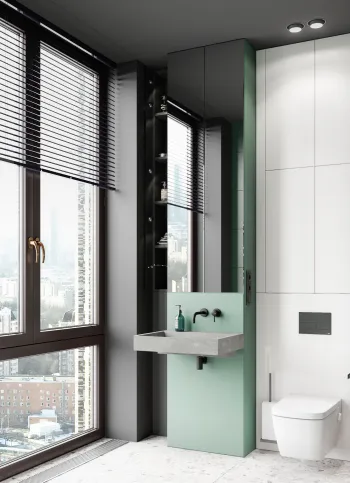 Интерьер ванной  смотреть на Basicdecor