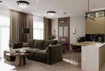 Интерьер гостиной  смотреть на Basicdecor