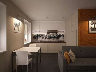 Интерьер кухни с проходной, с кабинетом, с антресолью и open space в современном стиле, в стиле лофт, в восточном стиле, рустике, в стиле фьюжн и ампире