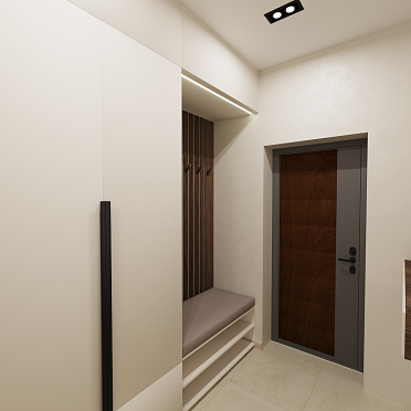 Интерьер прихожей с проходной  смотреть на Basicdecor