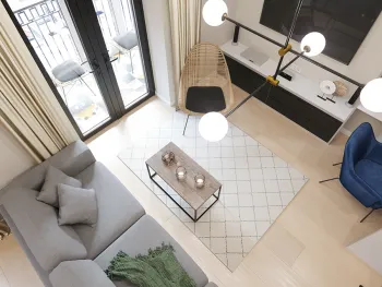 Интерьер гостиной  смотреть на Basicdecor
