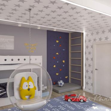 Интерьер детской c игровой зоной в современном стиле смотреть на Basicdecor