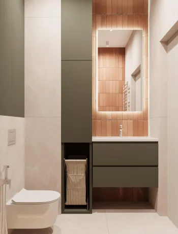 Интерьер ванной  смотреть на Basicdecor
