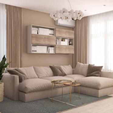 Интерьер гостиной в современном стиле смотреть на Basicdecor