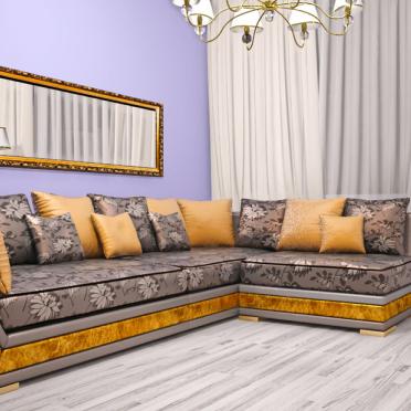 Интерьер гостиной с каретной стяжкой  смотреть на Basicdecor