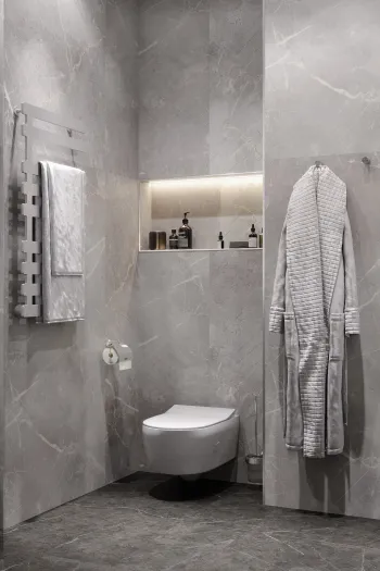 Интерьер ванной в современном стиле смотреть на Basicdecor