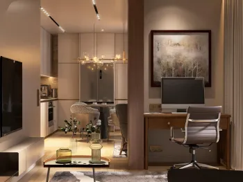 Интерьер c подсветкой  смотреть на Basicdecor