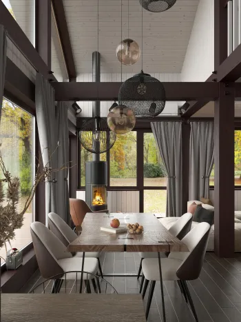 Интерьер столовой  смотреть на Basicdecor