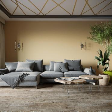 Интерьер гостиной cтеной за диваном  смотреть на Basicdecor