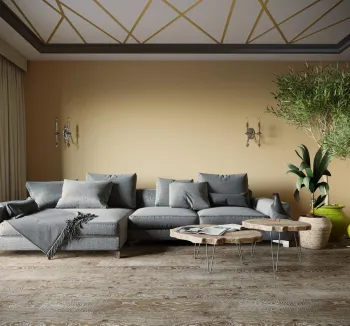 Интерьер гостиной cтеной за диваном  смотреть на Basicdecor