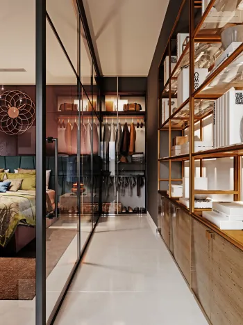Интерьер гардеробной в современном стиле смотреть на Basicdecor
