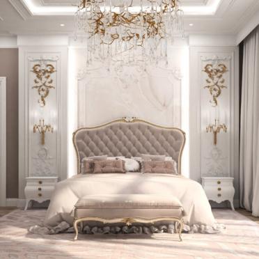 Интерьер спальни в барокко, ампире и рококо смотреть на Basicdecor