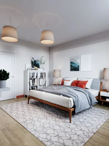 Интерьер спальни в скандинавском стиле смотреть на Basicdecor