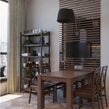 Интерьер столовой  смотреть на Basicdecor