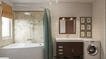 Интерьер ванной  смотреть на Basicdecor