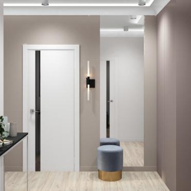 Интерьер прихожей с нишей с подсветкой и с подсветкой  смотреть на Basicdecor