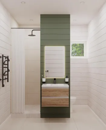 Интерьер ванной  смотреть на Basicdecor