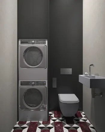 Интерьер ванной в современном стиле смотреть на Basicdecor