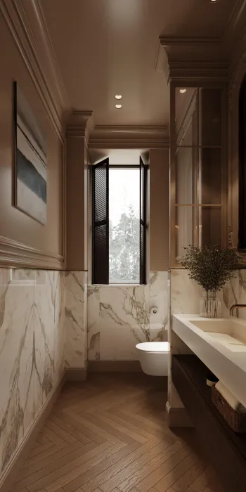 Интерьер ванной  смотреть на Basicdecor