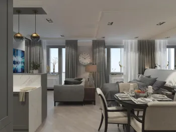 Интерьер гостиной  смотреть на Basicdecor