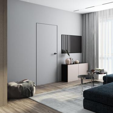 Интерьер гостиной с нишей для телевизора  смотреть на Basicdecor