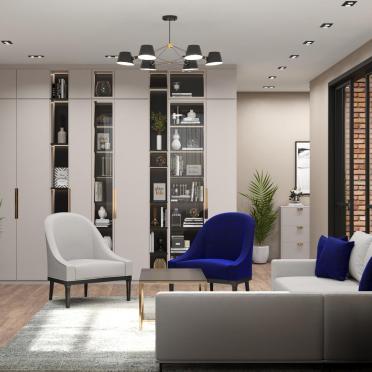 Интерьер гостиной  смотреть на Basicdecor