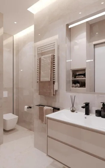 Интерьер ванной  смотреть на Basicdecor