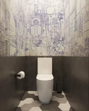 Интерьер ванной в современном стиле смотреть на Basicdecor