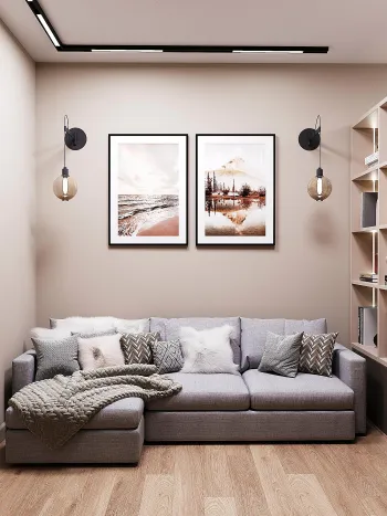Интерьер гостиной  смотреть на Basicdecor