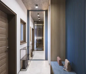 Интерьер прихожей c подсветкой  смотреть на Basicdecor