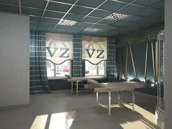 Интерьер офиса с жалюзи в современном стиле смотреть на Basicdecor
