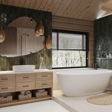 Интерьер ванной  смотреть на Basicdecor
