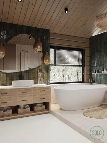 Интерьер ванной  смотреть на Basicdecor