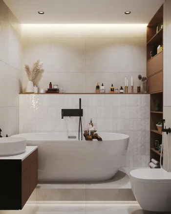 Интерьер ванной  смотреть на Basicdecor