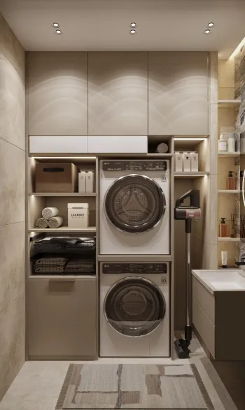 Интерьер с постирочной  смотреть на Basicdecor