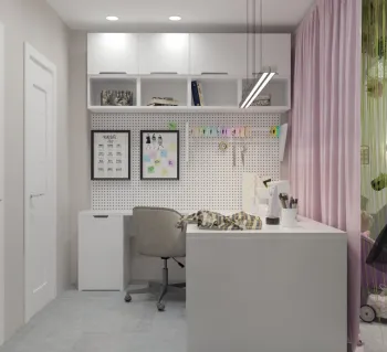 Интерьер c рабочим местом  смотреть на Basicdecor