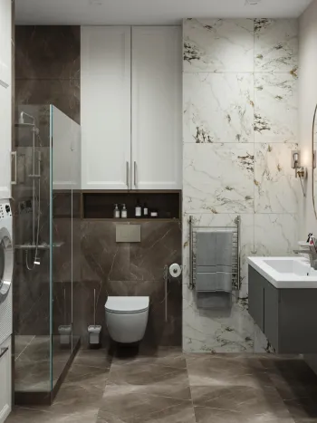 Интерьер ванной  смотреть на Basicdecor