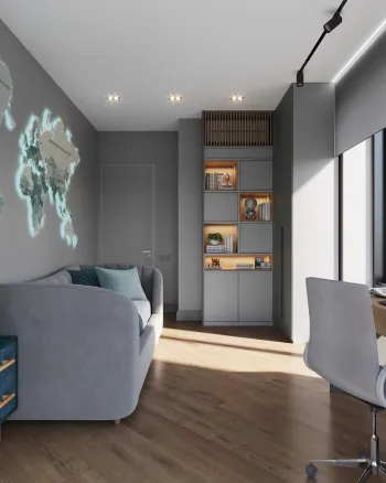 Интерьер гостиной в современном стиле смотреть на Basicdecor