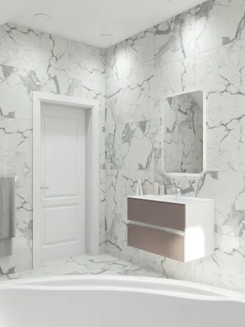 Интерьер ванной  смотреть на Basicdecor