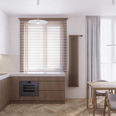 Интерьер кухни с жалюзи  смотреть на Basicdecor