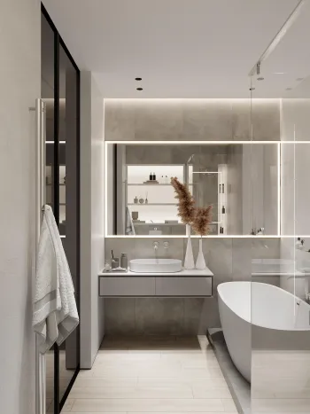 Интерьер ванной  смотреть на Basicdecor