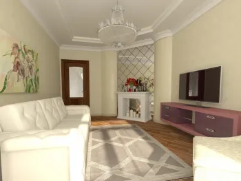 Интерьер гостиной в неоклассике смотреть на Basicdecor