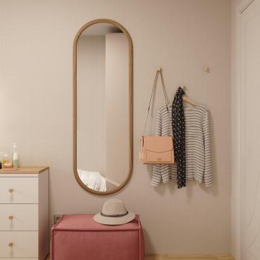 Интерьер детской с зеркалом на двери  смотреть на Basicdecor