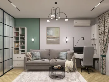 Интерьер гостиной  смотреть на Basicdecor