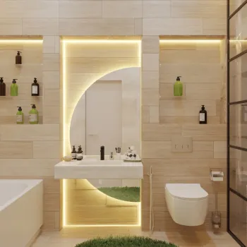 Интерьер ванной  смотреть на Basicdecor