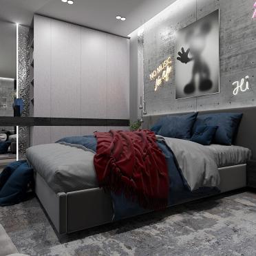 Интерьер спальни в гранже смотреть на Basicdecor