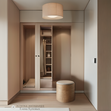 Интерьер гардеробной cветильниками над кроватью  смотреть на Basicdecor