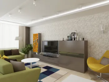 Интерьер гостиной в современном стиле смотреть на Basicdecor